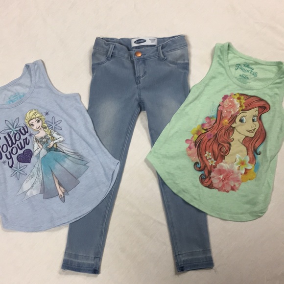 Disney Other - Disney tanks and ballerina jeggings